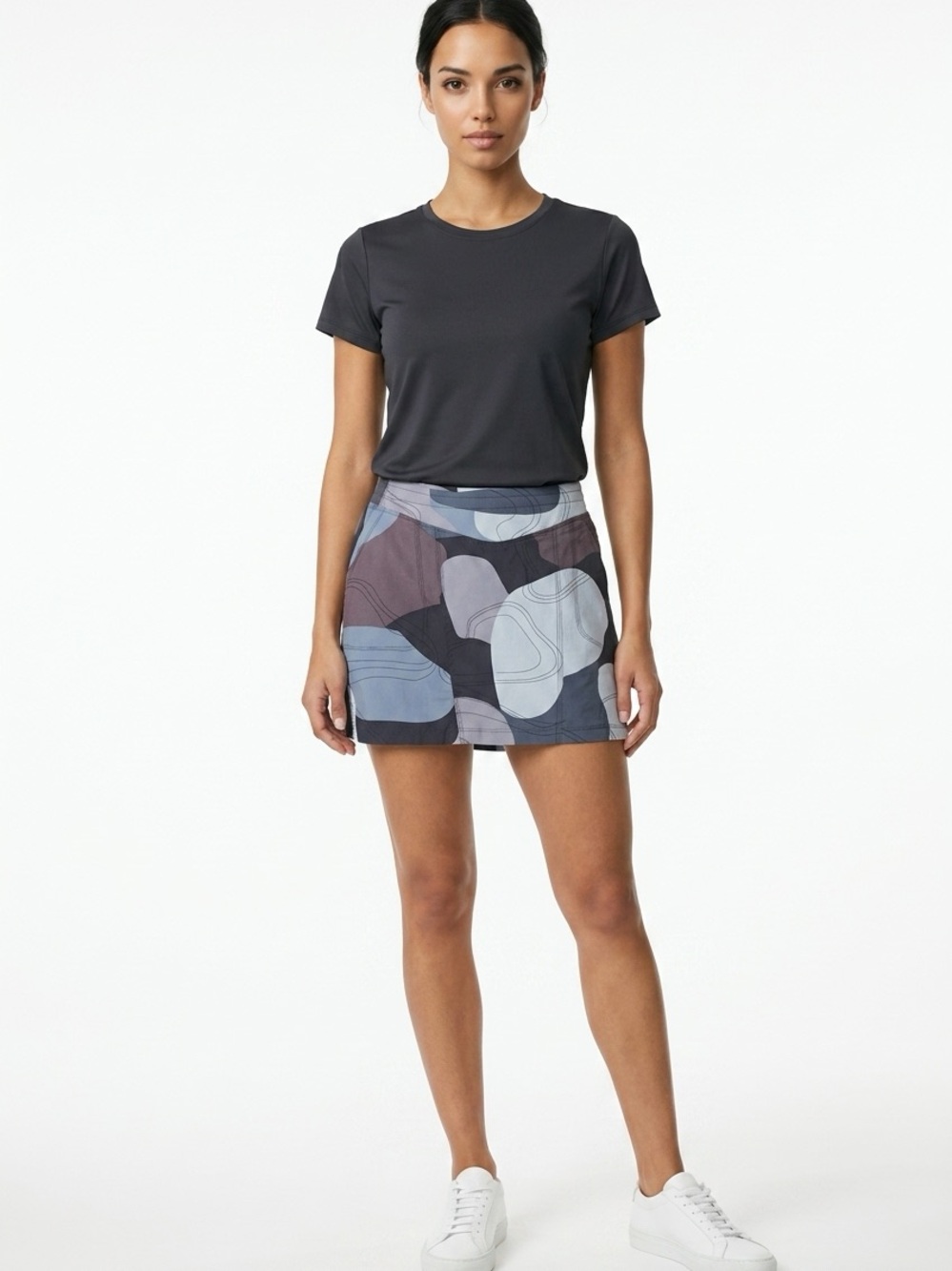Indyeva Ulendo Rock Printed Women L Hiking Golf Active Casual Mini Skirt Skort
